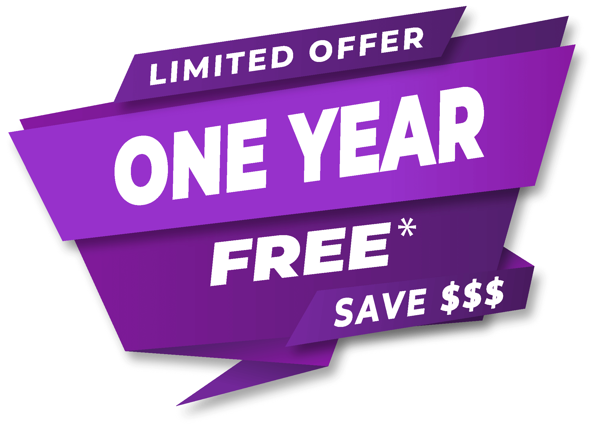 Pay for 2 years and get 1 year free